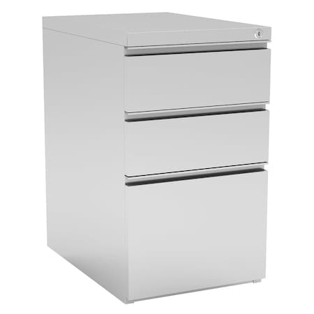 Officesource Metal Pedestals 3 Drawer Metal File and Dual Box Pedestal - 22''D OSCPSBBFSI
